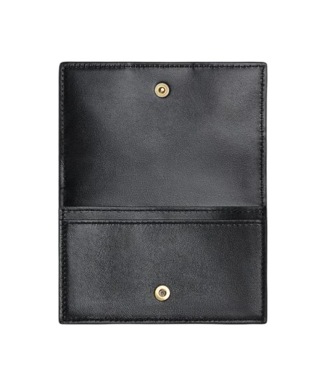 BOTTEGA VENETA Черный кожаный кардхолдер, фото 4