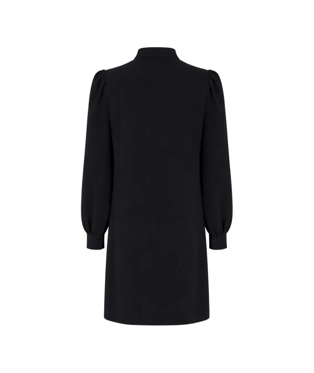 CHLOE Черное ацетатное платье, фото 2