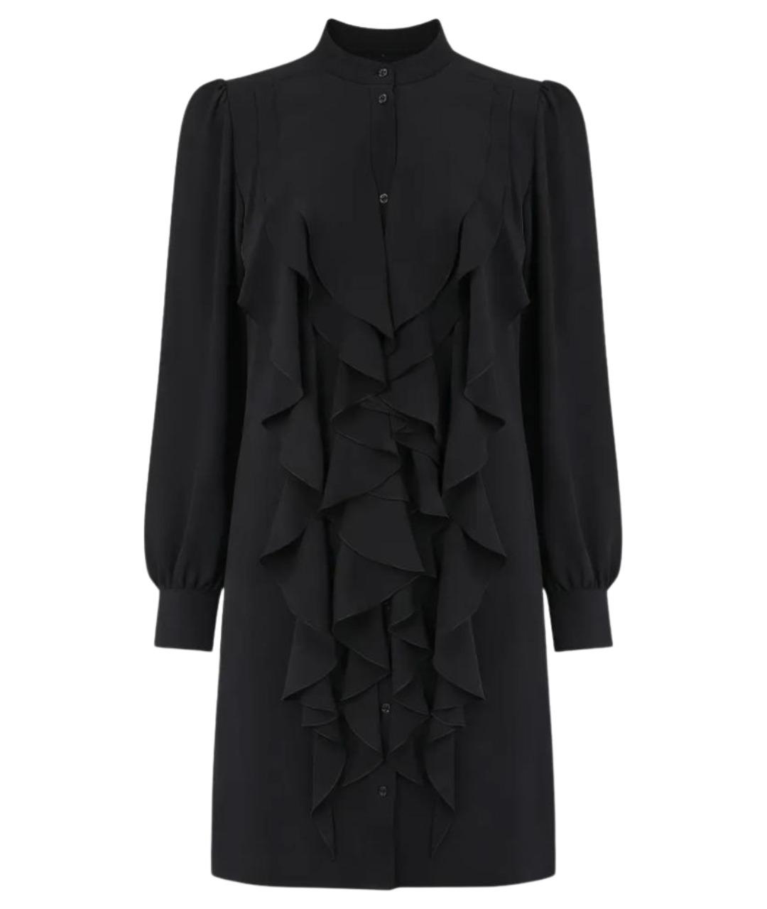 CHLOE Черное ацетатное платье, фото 1