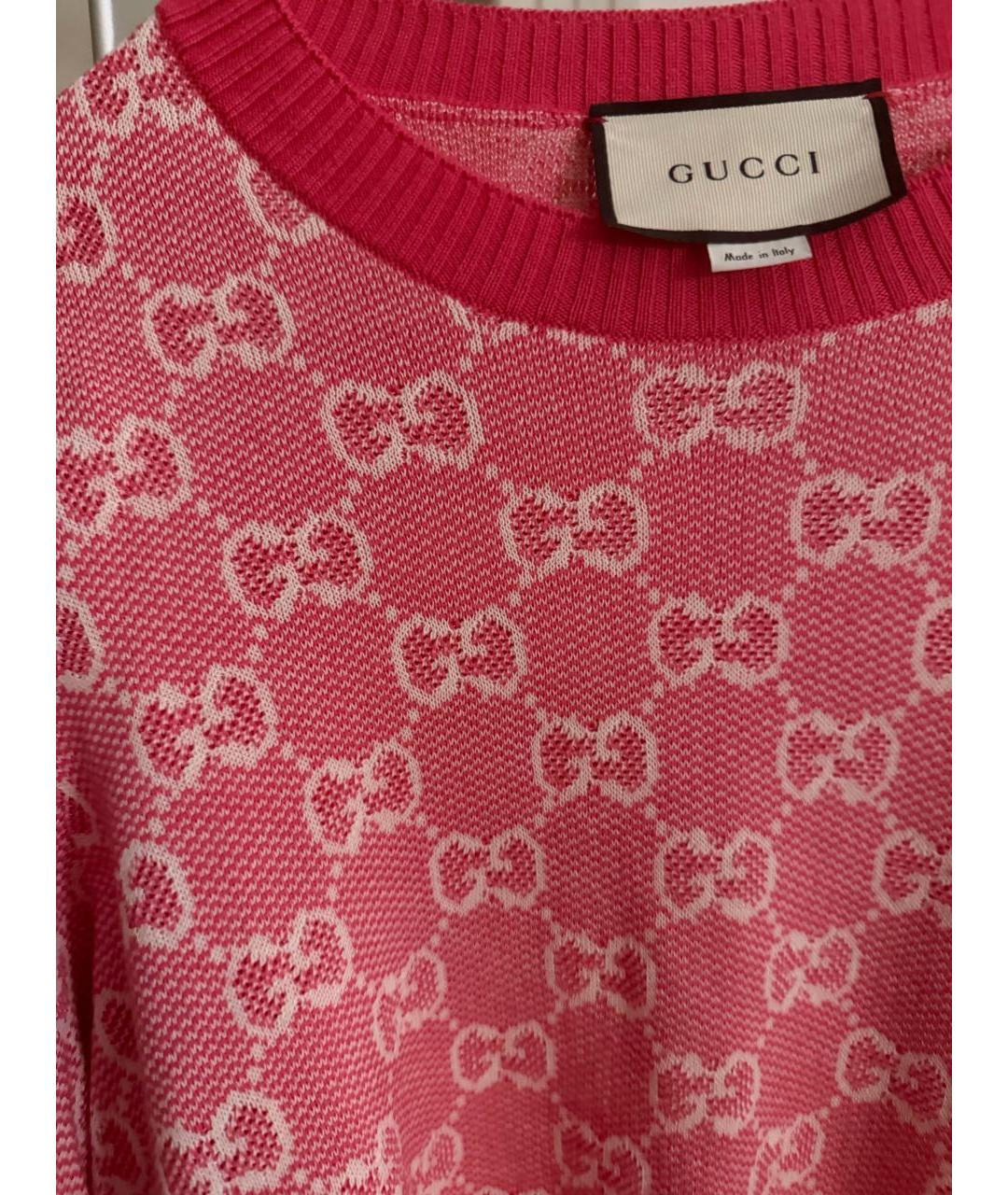 GUCCI Розовый джемпер / свитер, фото 3