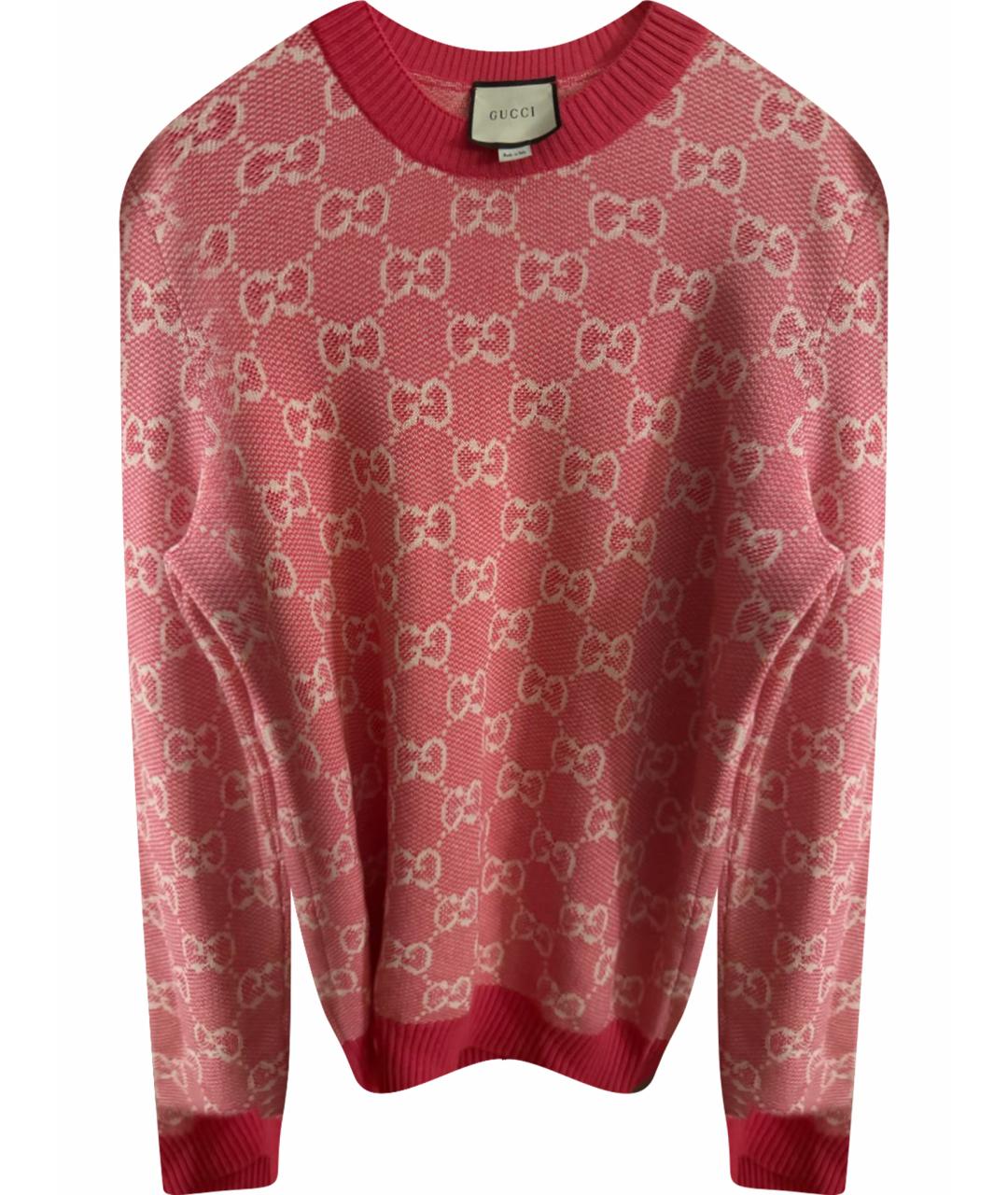 GUCCI Розовый джемпер / свитер, фото 1