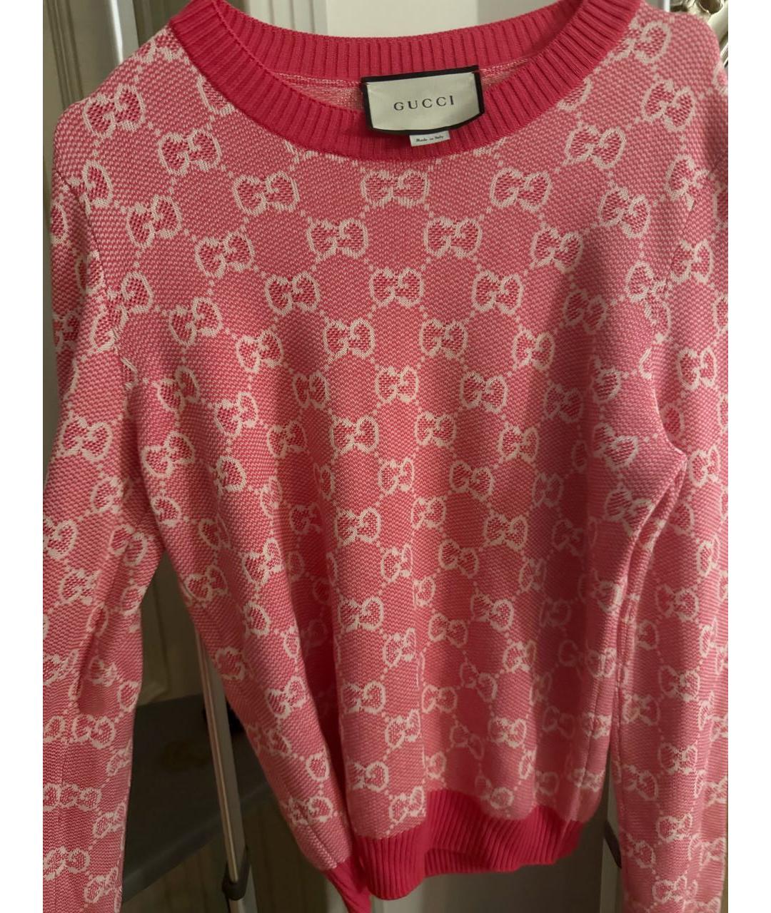 GUCCI Розовый джемпер / свитер, фото 4