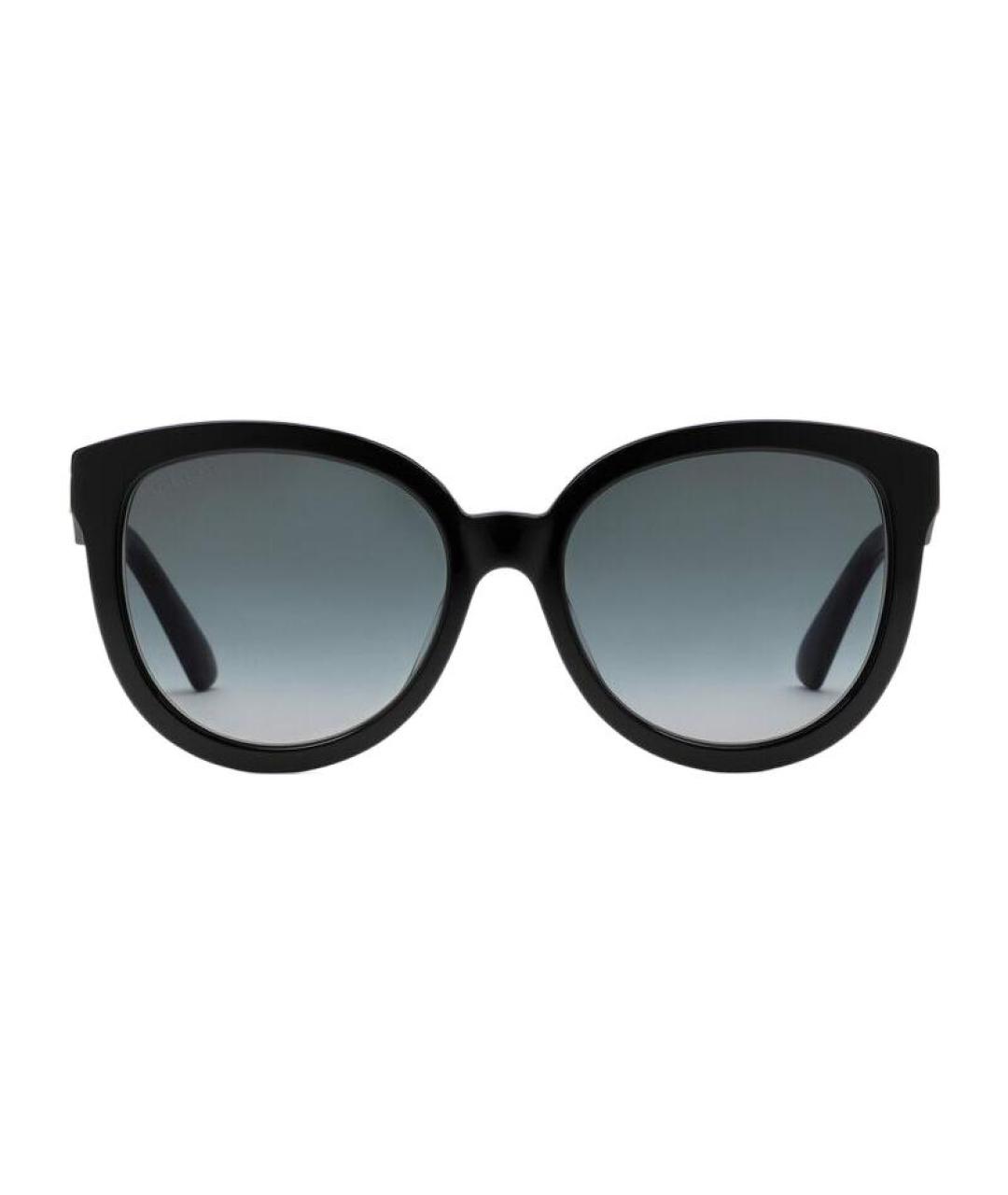 GUCCI Черные пластиковые солнцезащитные очки, фото 1