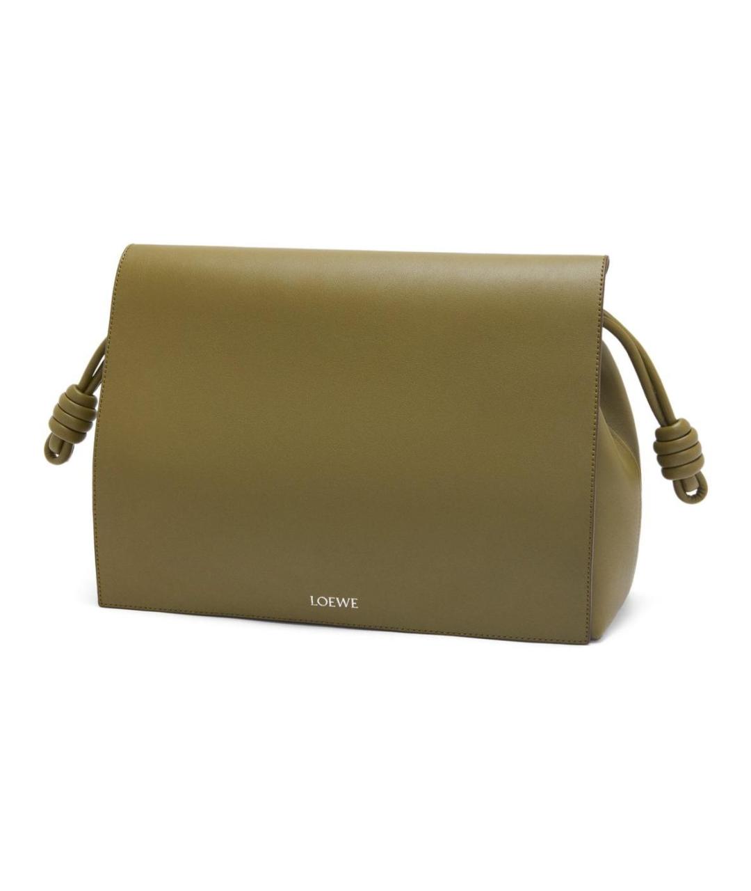 LOEWE Зеленая кожаная сумка через плечо, фото 3