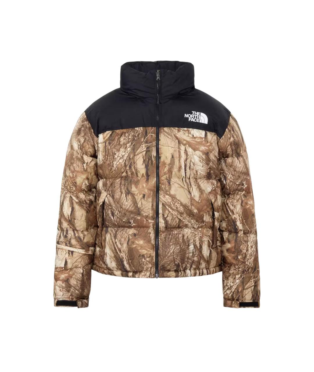 THE NORTH FACE Коричневый полиамидовый пуховик, фото 2