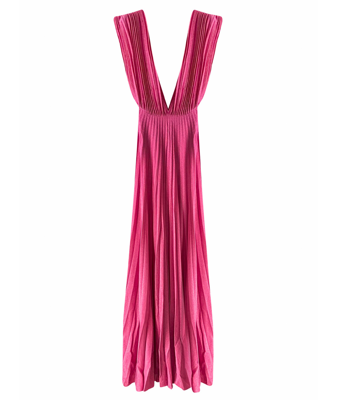 ELISABETTA FRANCHI Розовое полиамидовое вечернее платье, фото 1