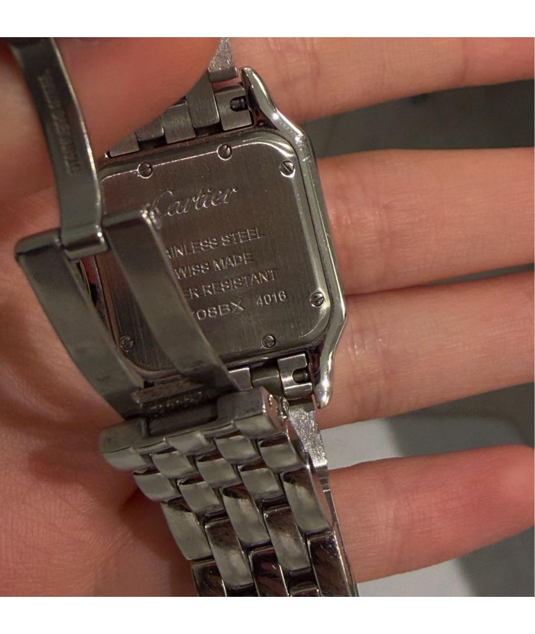 CARTIER Серебряные часы из белого золота, фото 3