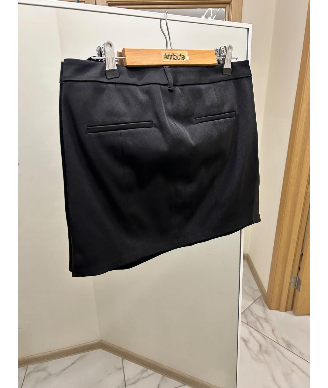 GUCCI Черная хлопковая юбка мини, фото 7