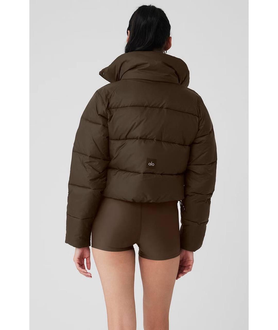 ALO YOGA Коричневый полиэстеровый пуховик, фото 7