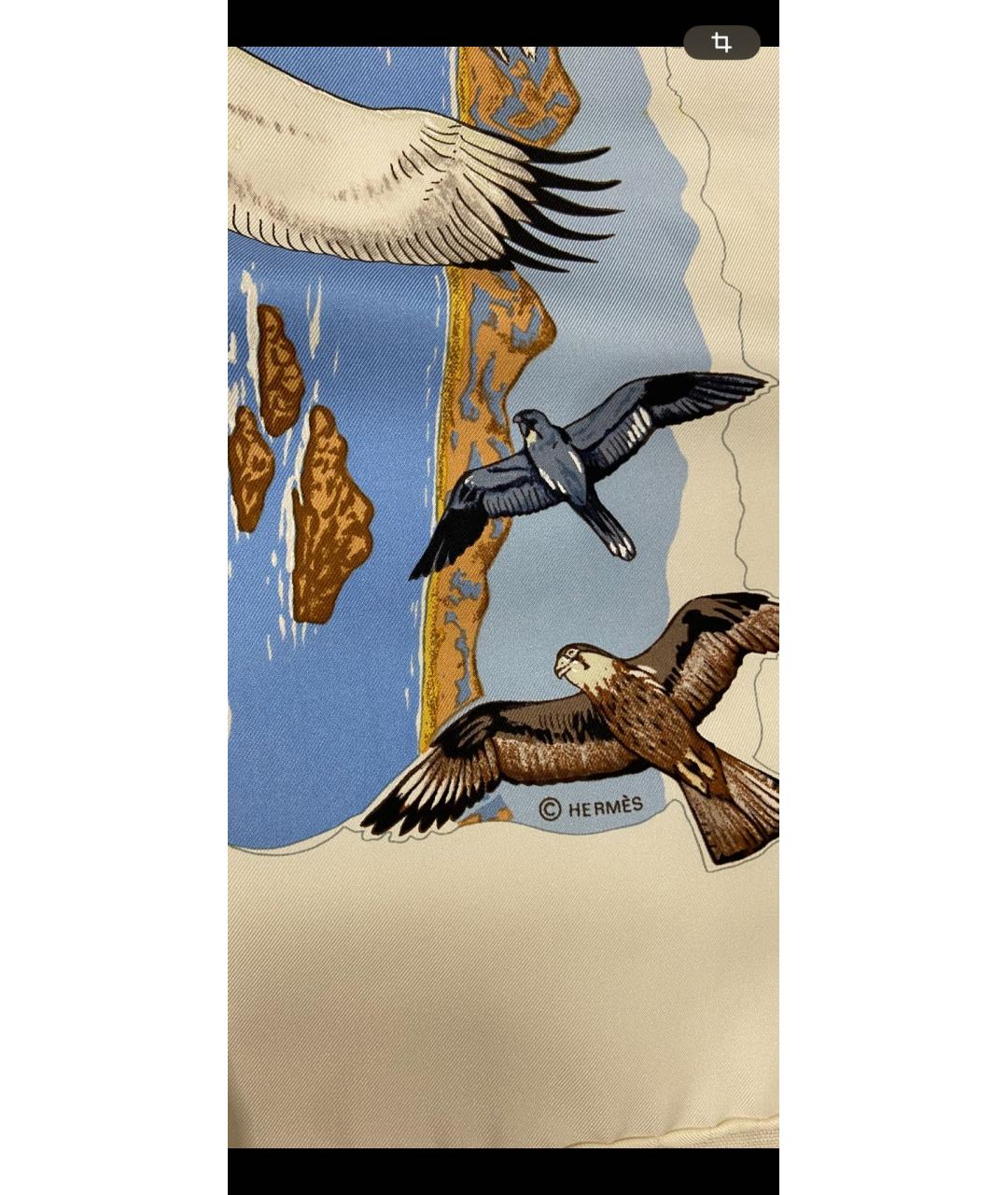 HERMES Мульти шелковый платок, фото 3