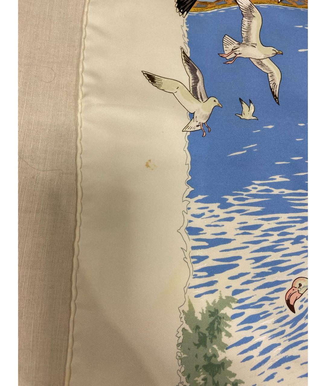 HERMES Мульти шелковый платок, фото 7