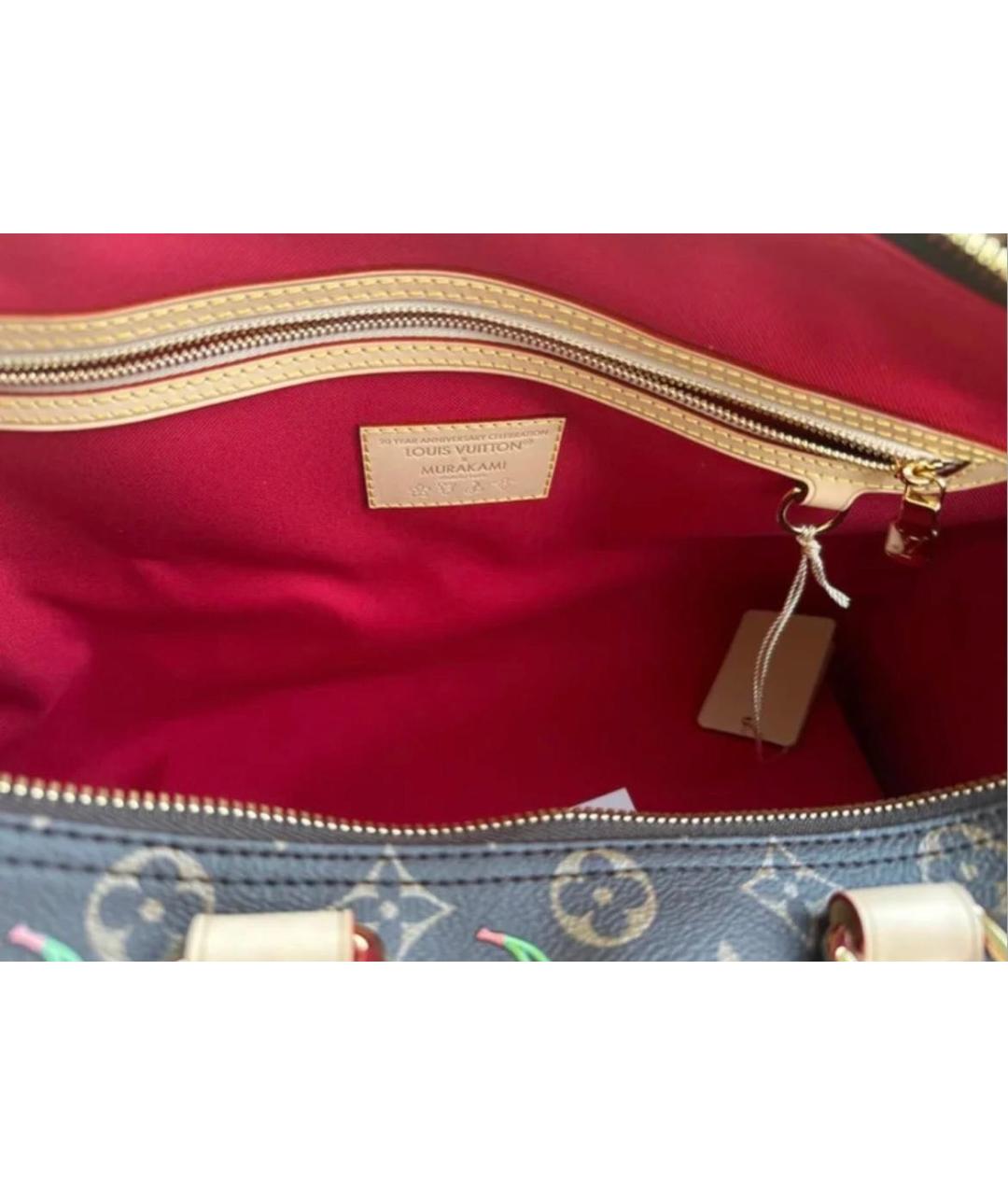 LOUIS VUITTON Коричневая кожаная дорожная/спортивная сумка, фото 4