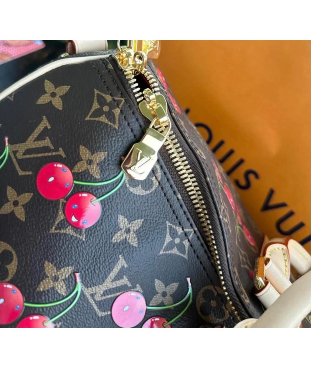 LOUIS VUITTON Коричневая кожаная дорожная/спортивная сумка, фото 5