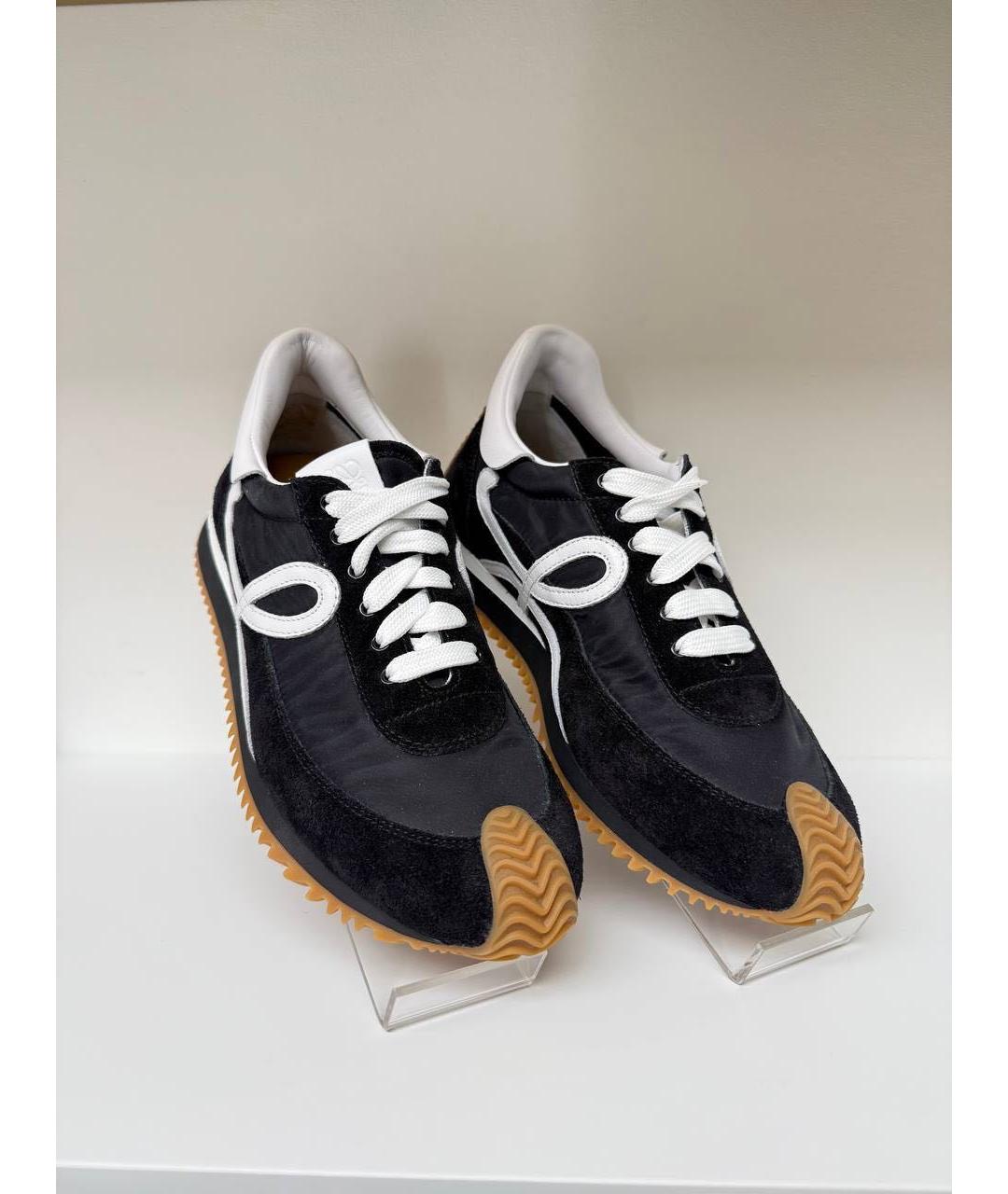 LOEWE Черные замшевые кроссовки, фото 2