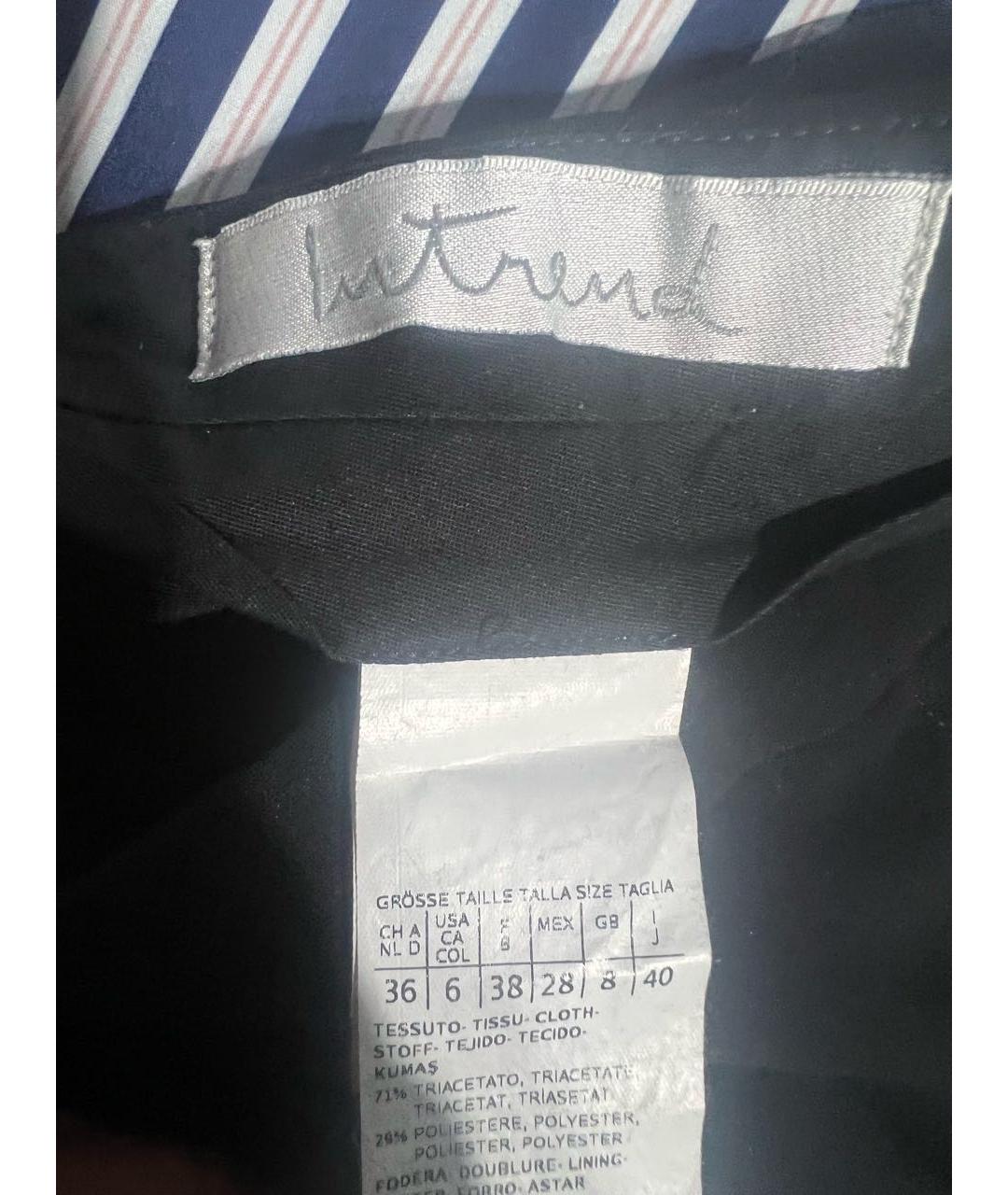 'S MAX MARA Черные полиэстеровые прямые брюки, фото 4