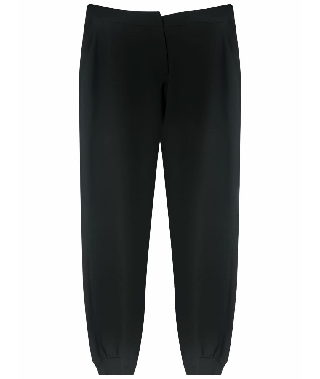 'S MAX MARA Черные полиэстеровые прямые брюки, фото 1