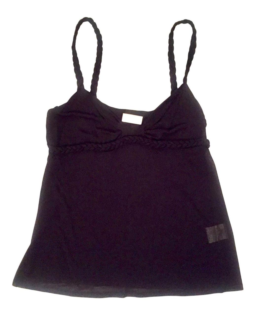 VALENTINO Черная вискозная майка, фото 1