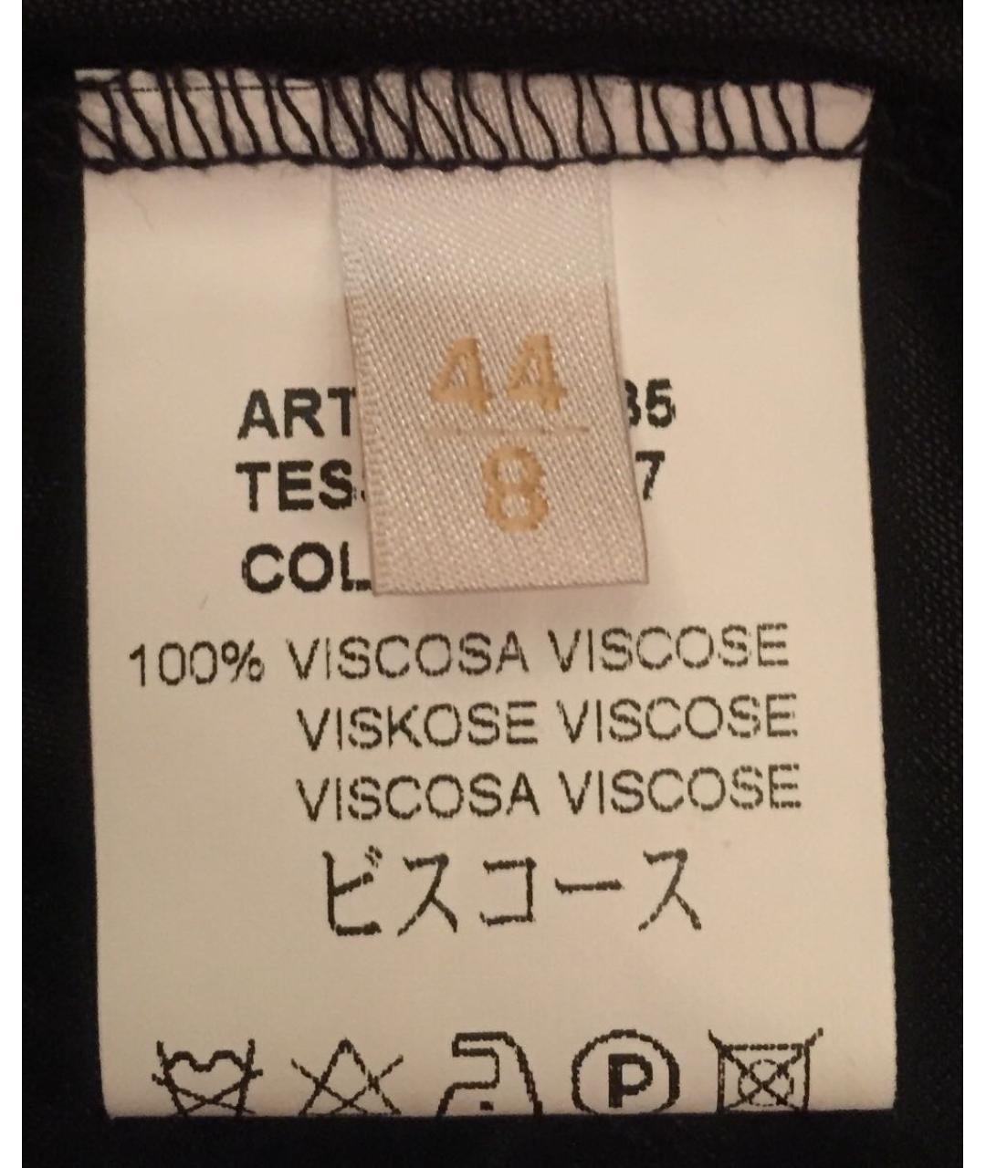 VALENTINO Черная вискозная майка, фото 4