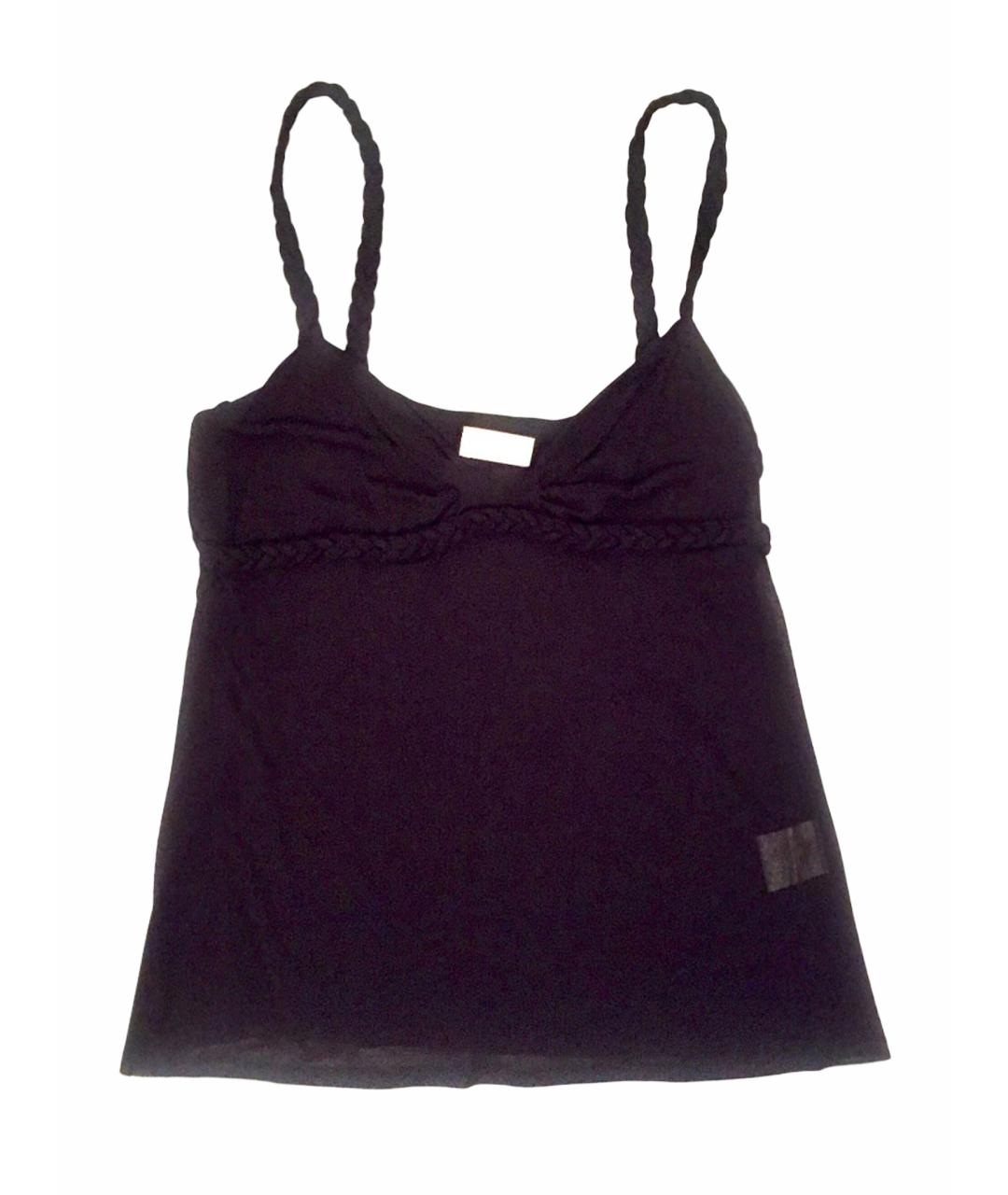 VALENTINO Черная вискозная майка, фото 1