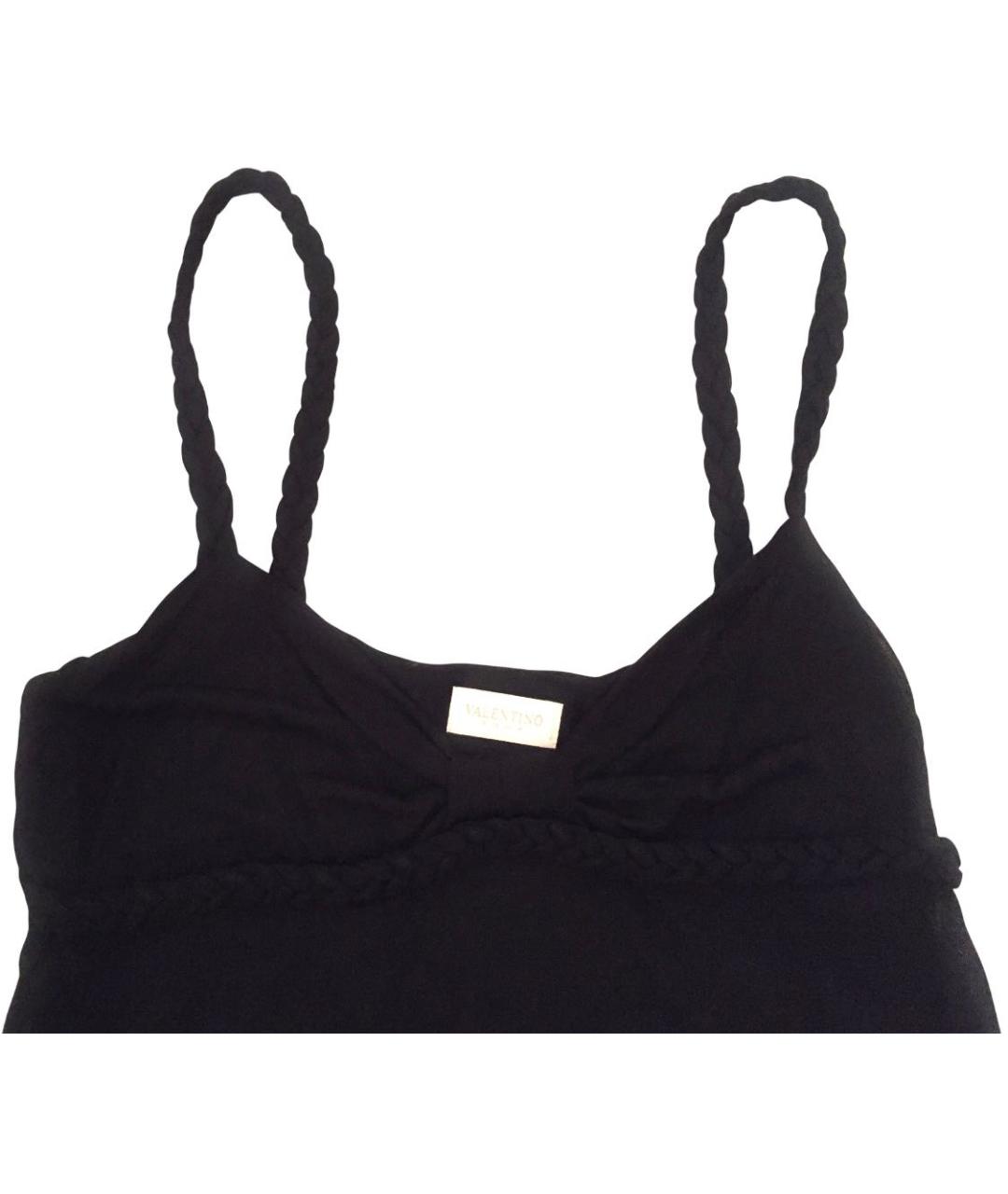 VALENTINO Черная вискозная майка, фото 2