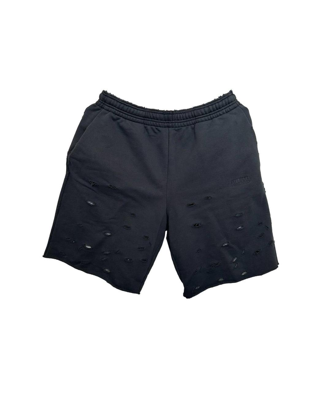 VETEMENTS Черные шорты, фото 1