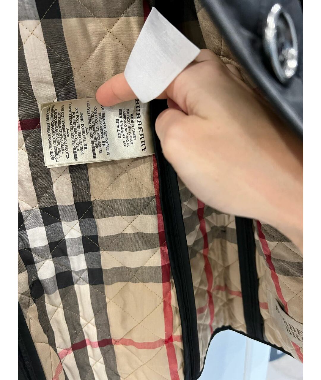 BURBERRY BRIT Черная куртка, фото 4