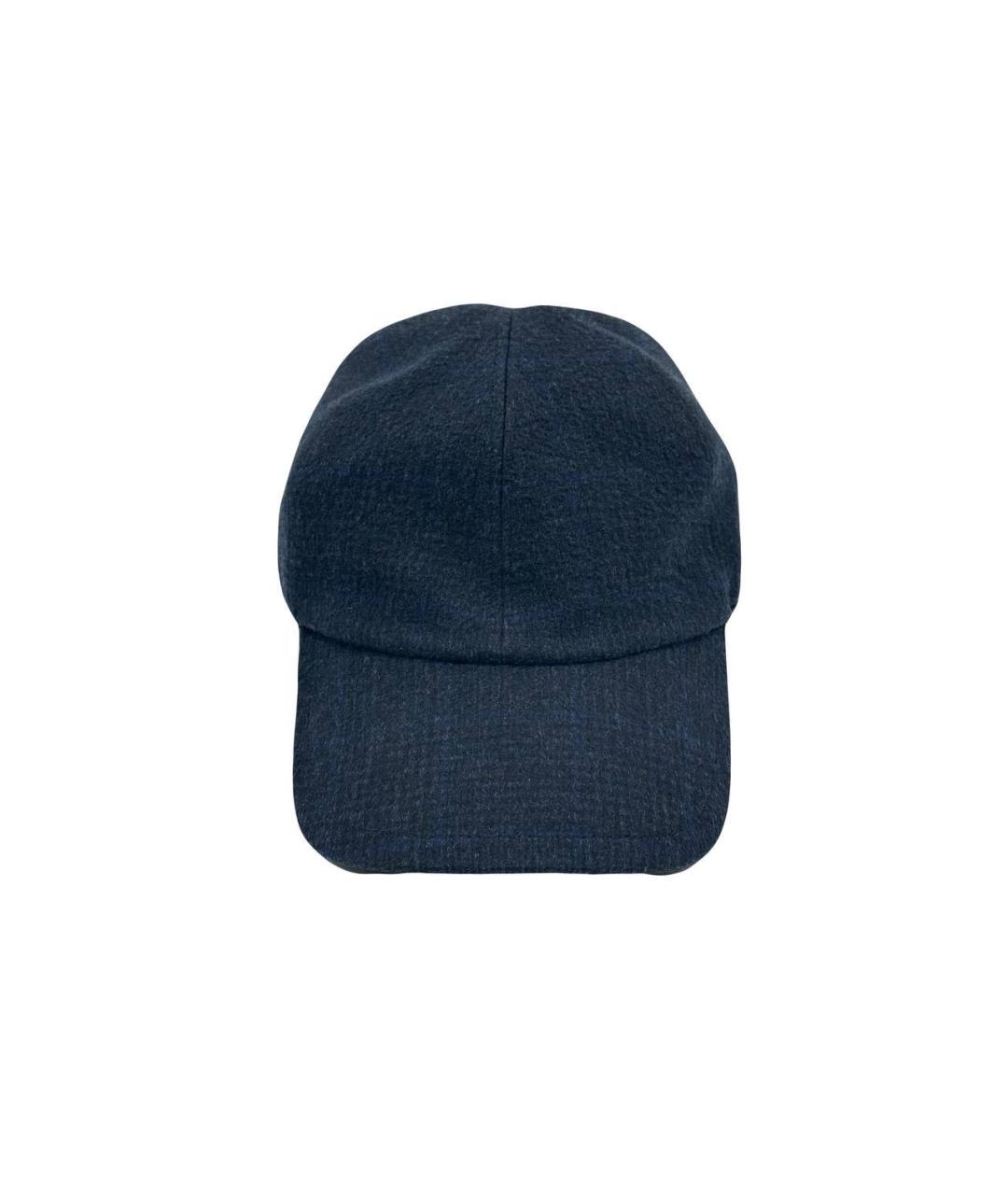 LORO PIANA Черная кашемировая кепка/бейсболка, фото 2