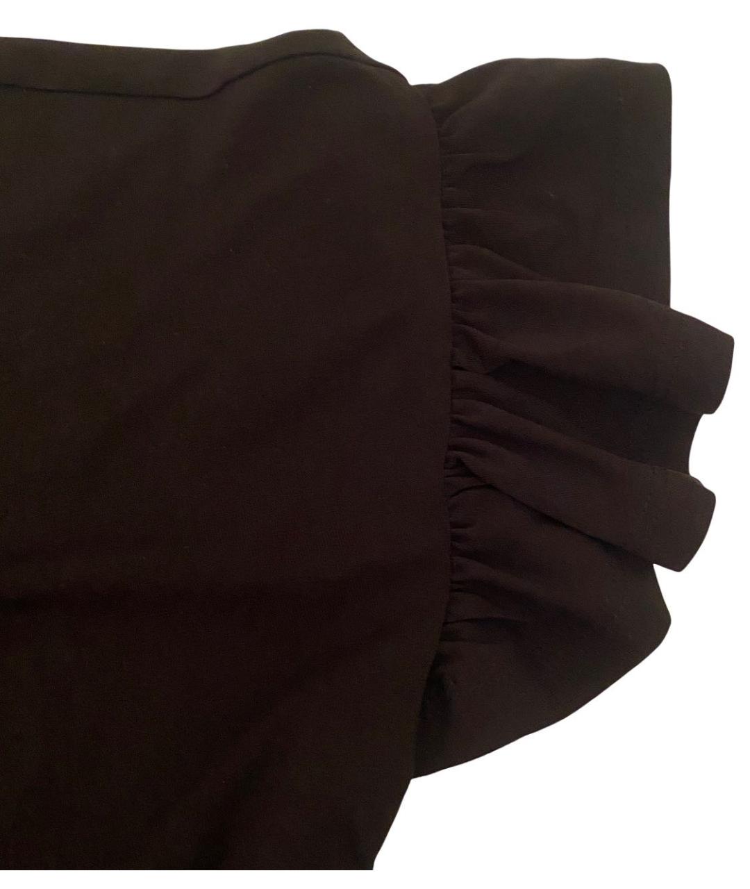 RED VALENTINO Черная хлопковая футболка, фото 2