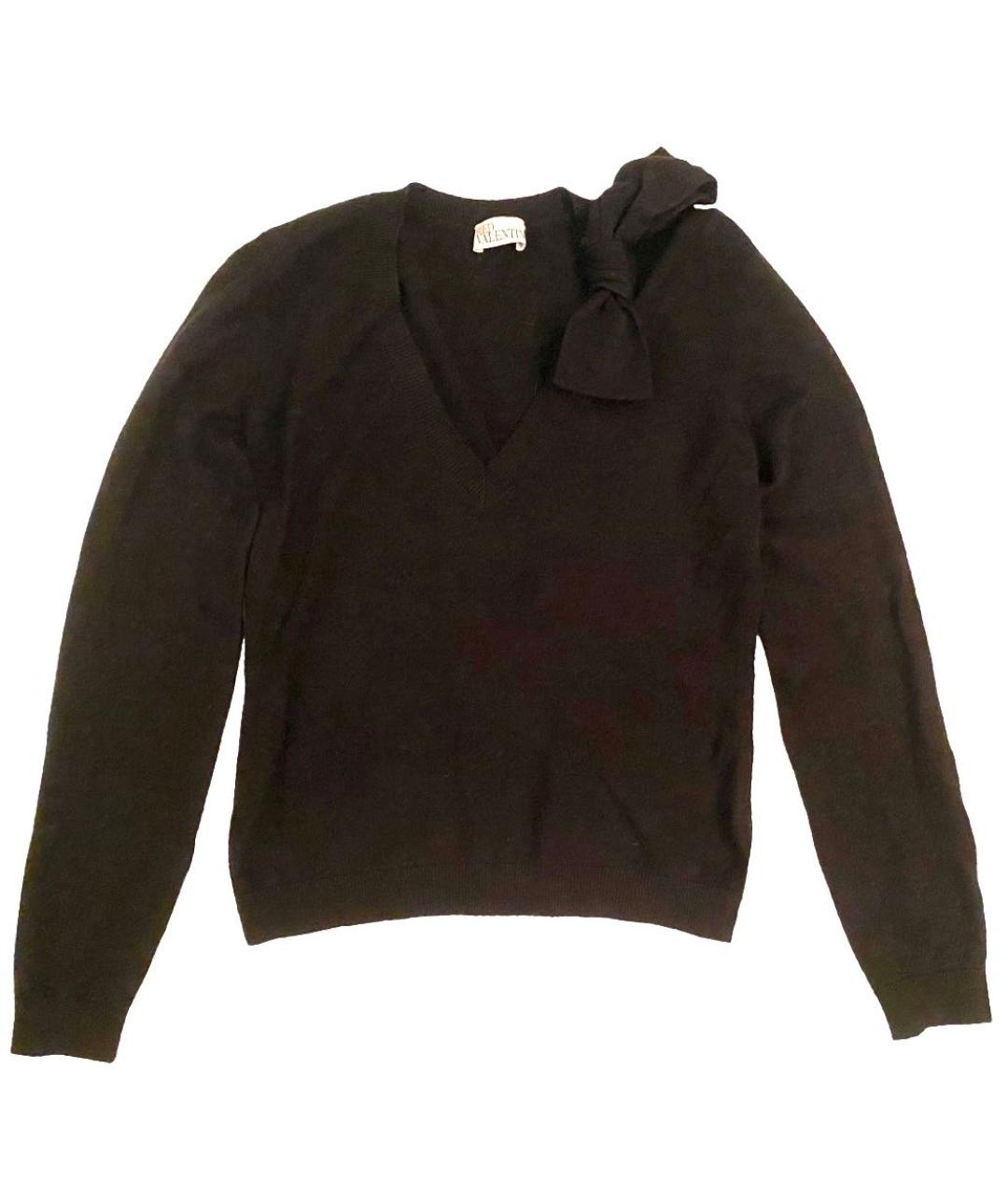 RED VALENTINO Черный шерстяной джемпер / свитер, фото 1