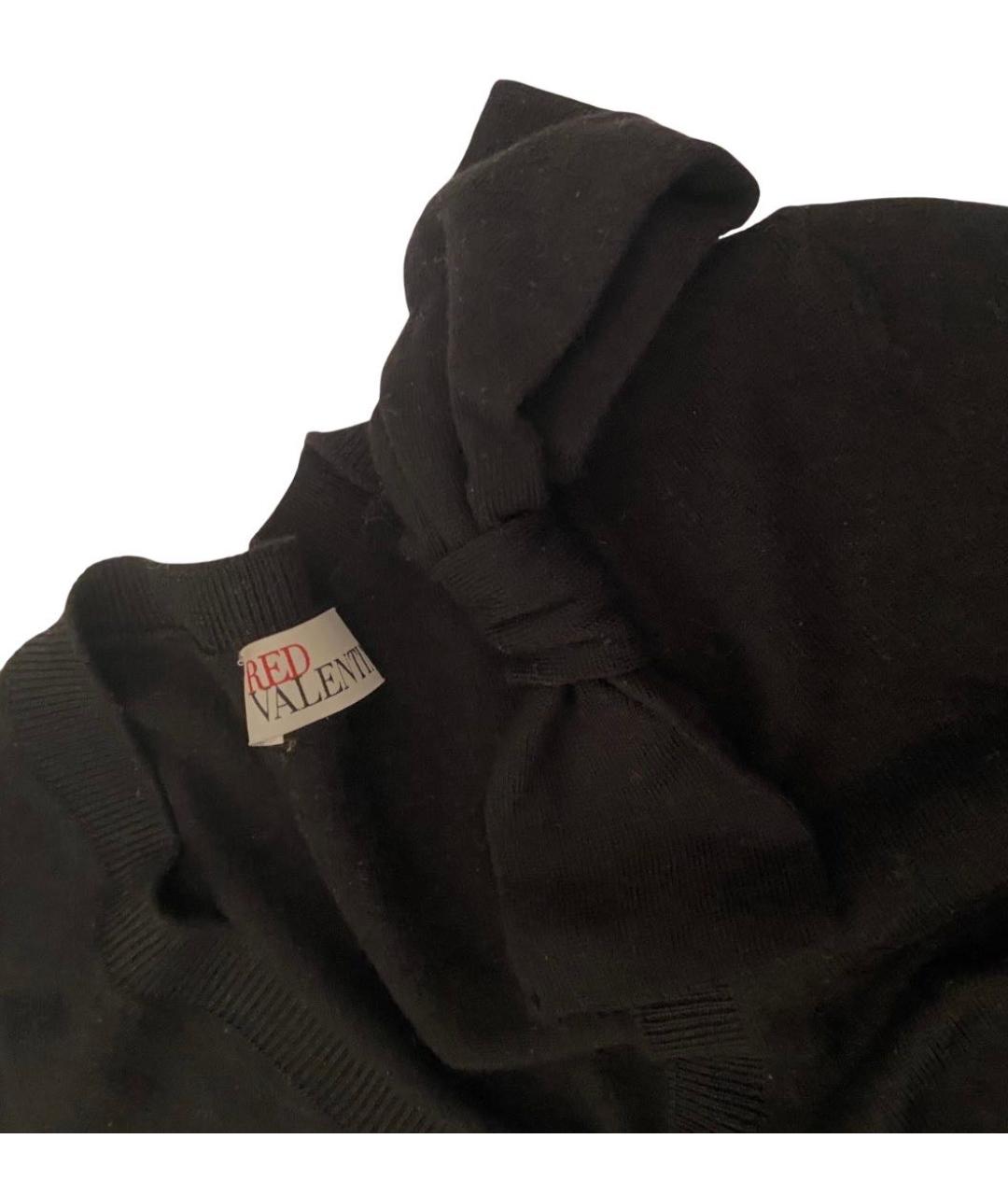 RED VALENTINO Черный шерстяной джемпер / свитер, фото 2