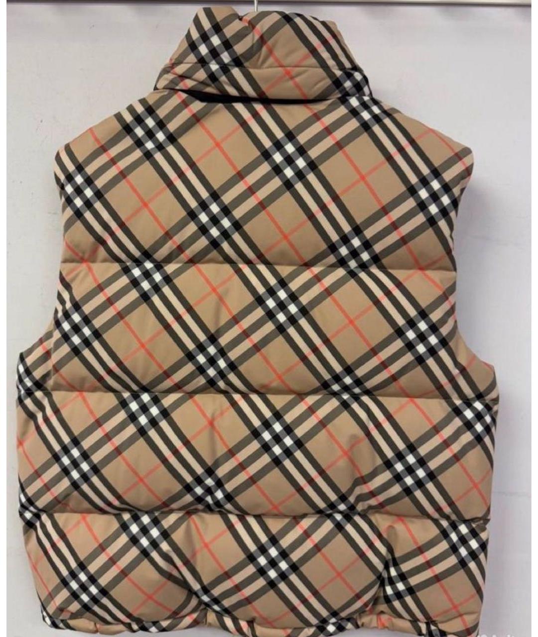 BURBERRY Бежевый велюровый жилет, фото 3