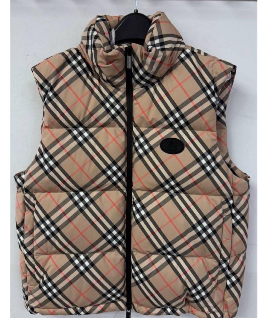 BURBERRY Бежевый велюровый жилет, фото 5