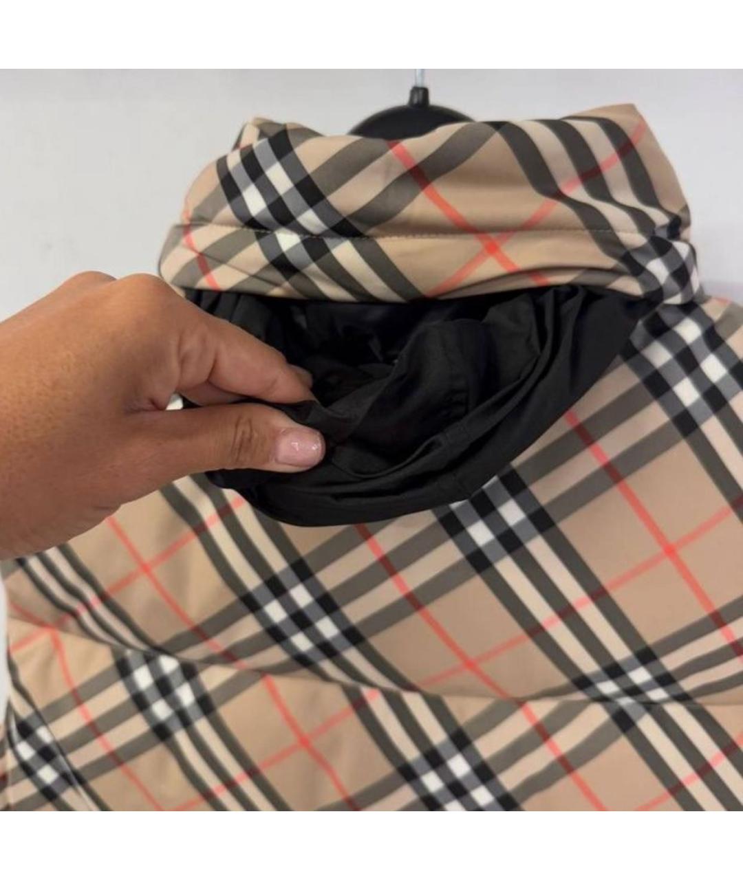 BURBERRY Бежевый велюровый жилет, фото 4