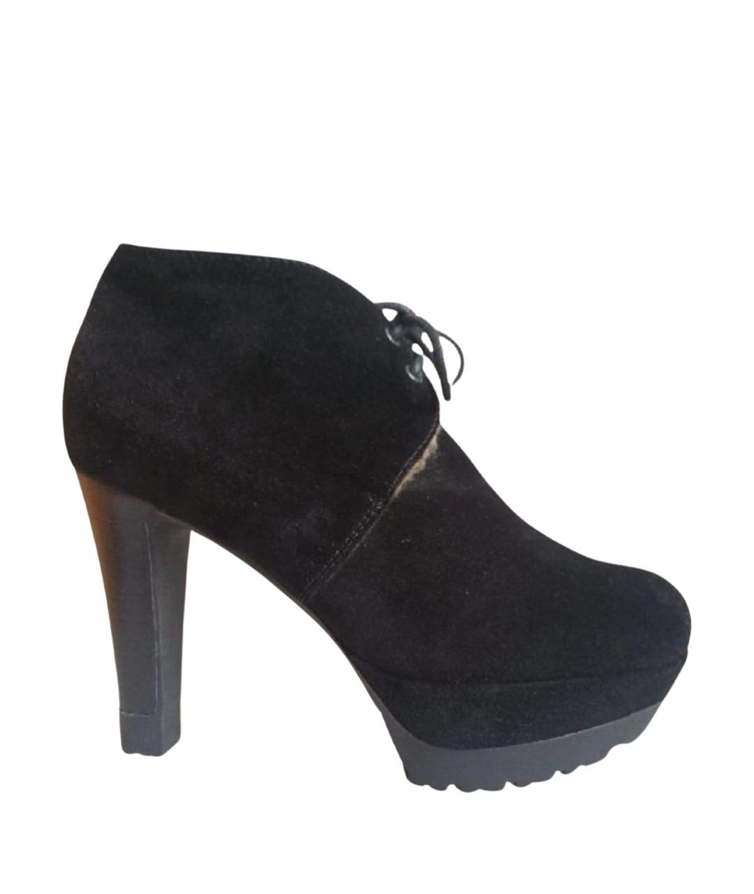 SERGIO ROSSI Черные замшевые ботильоны, фото 1