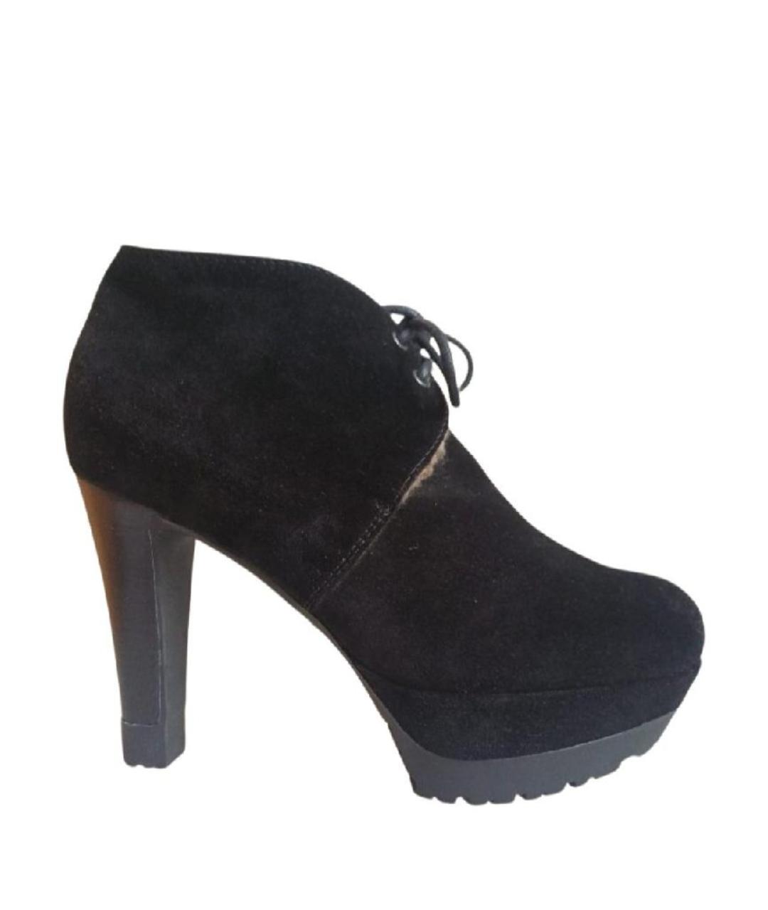 SERGIO ROSSI Черные замшевые ботильоны, фото 10