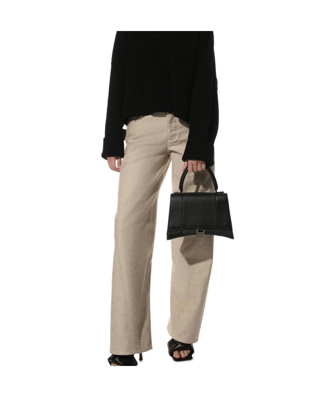 BALENCIAGA Черная кожаная сумка через плечо, фото 3