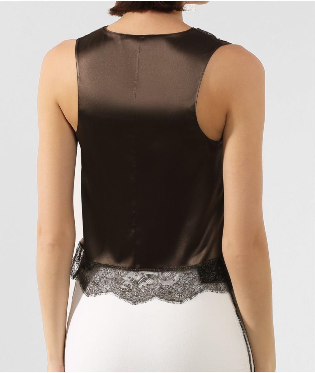 TOM FORD Хаки шелковая блузы, фото 3