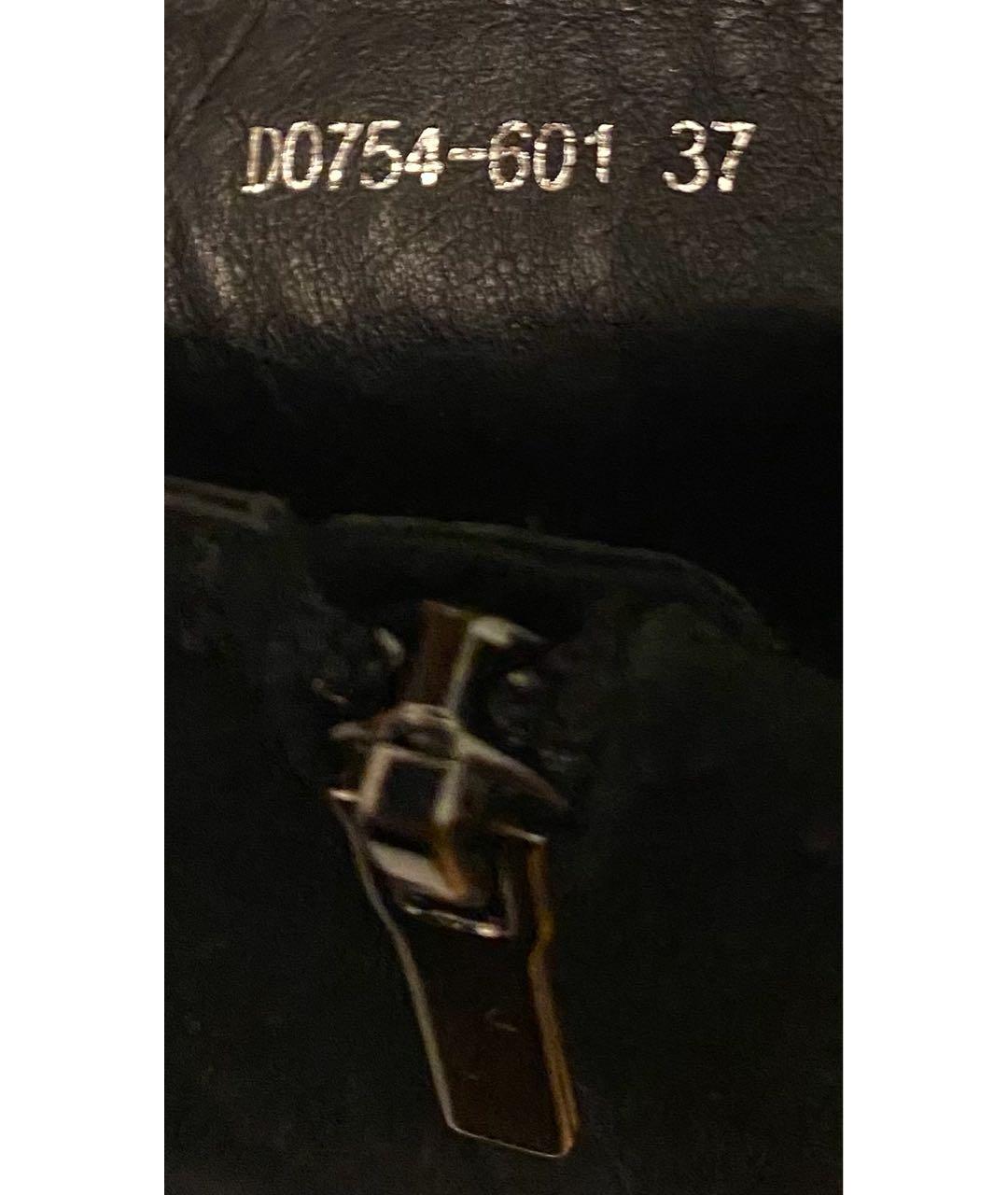 CHRISTIAN DIOR Черные замшевые ботильоны, фото 6