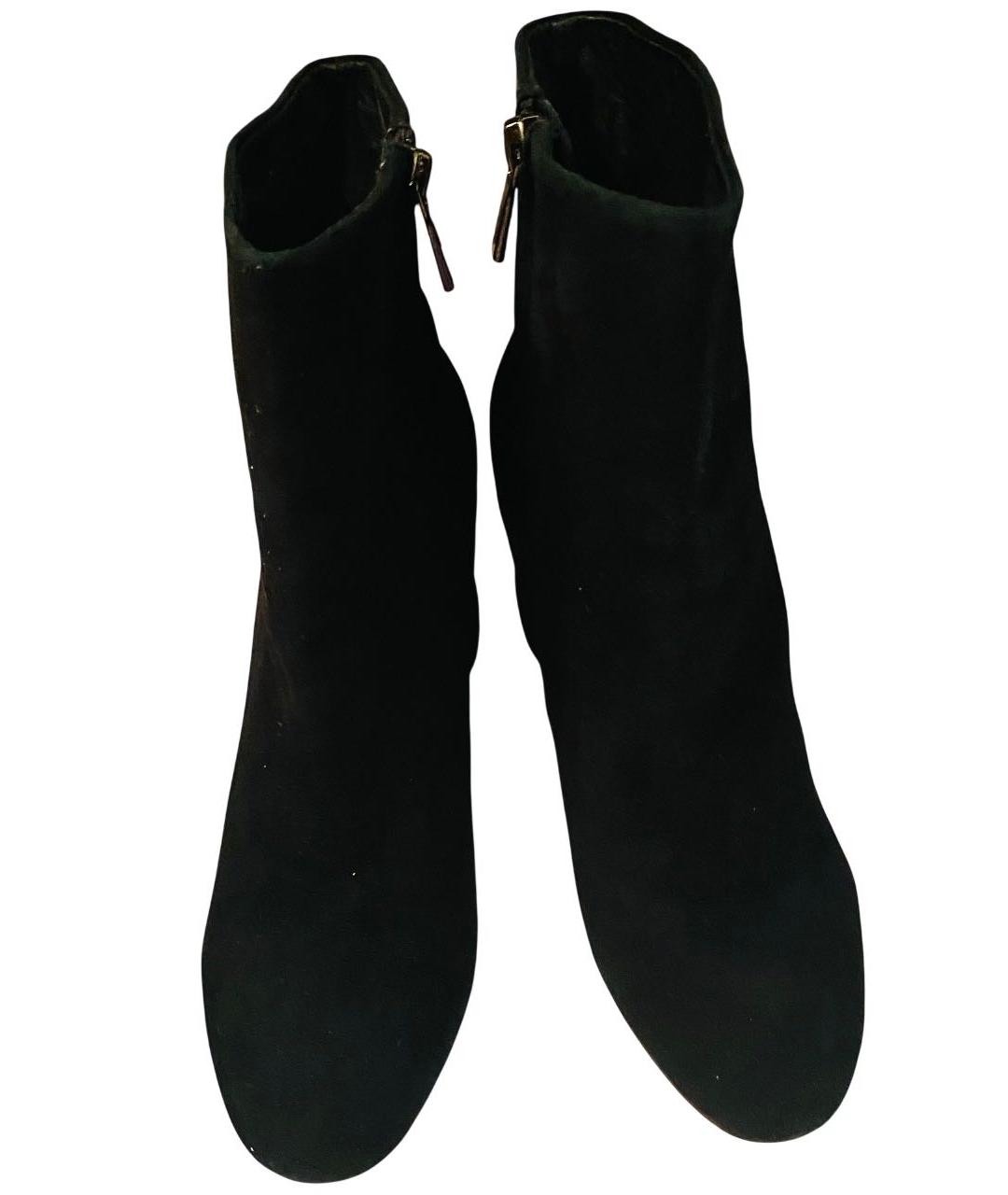 CHRISTIAN DIOR Черные замшевые ботильоны, фото 2