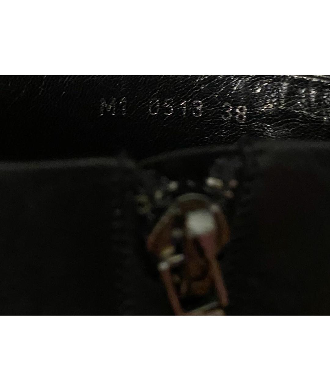 CHRISTIAN DIOR Черные кожаные ботильоны, фото 6