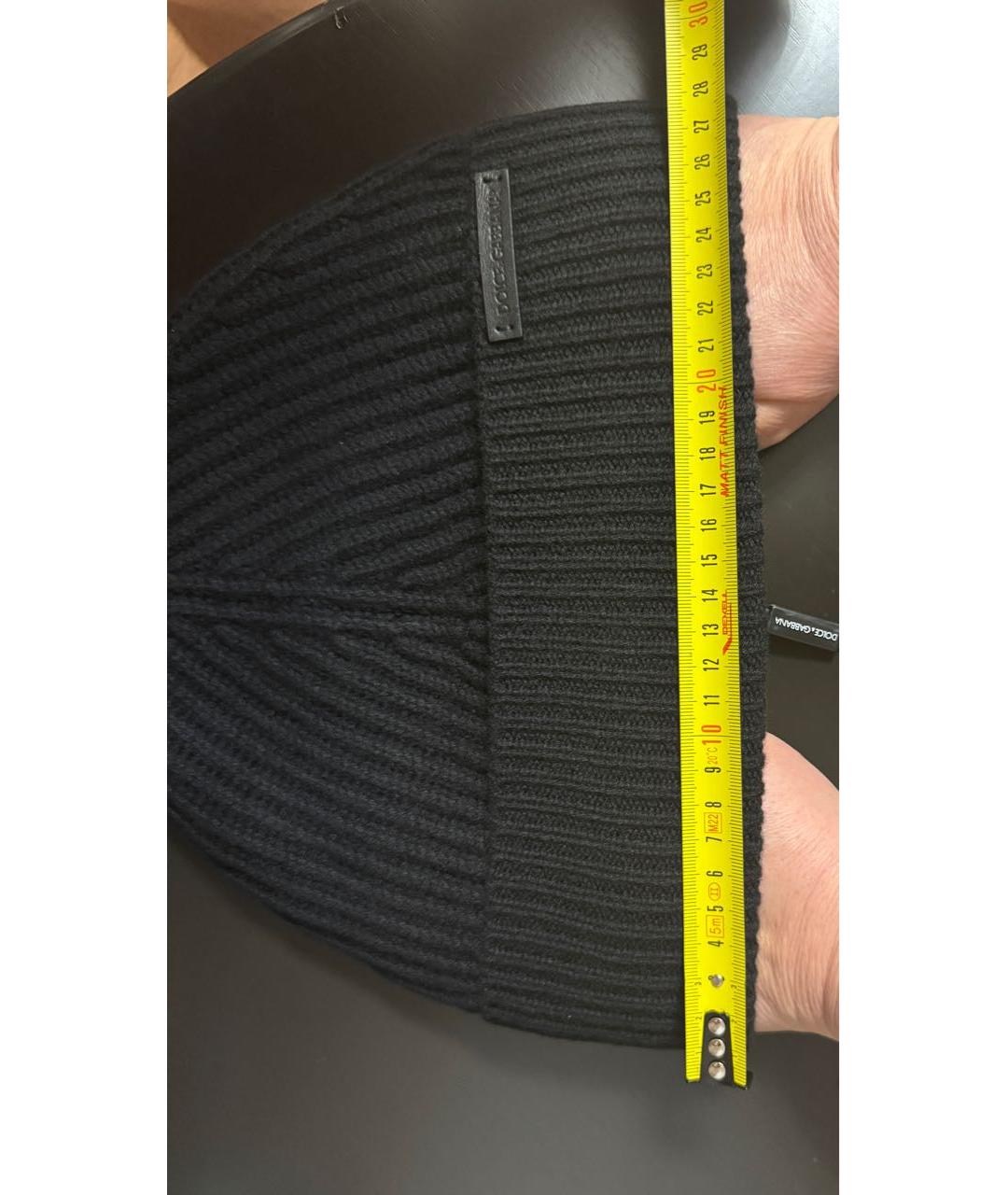 DOLCE&GABBANA Черная шерстяная шапка, фото 6