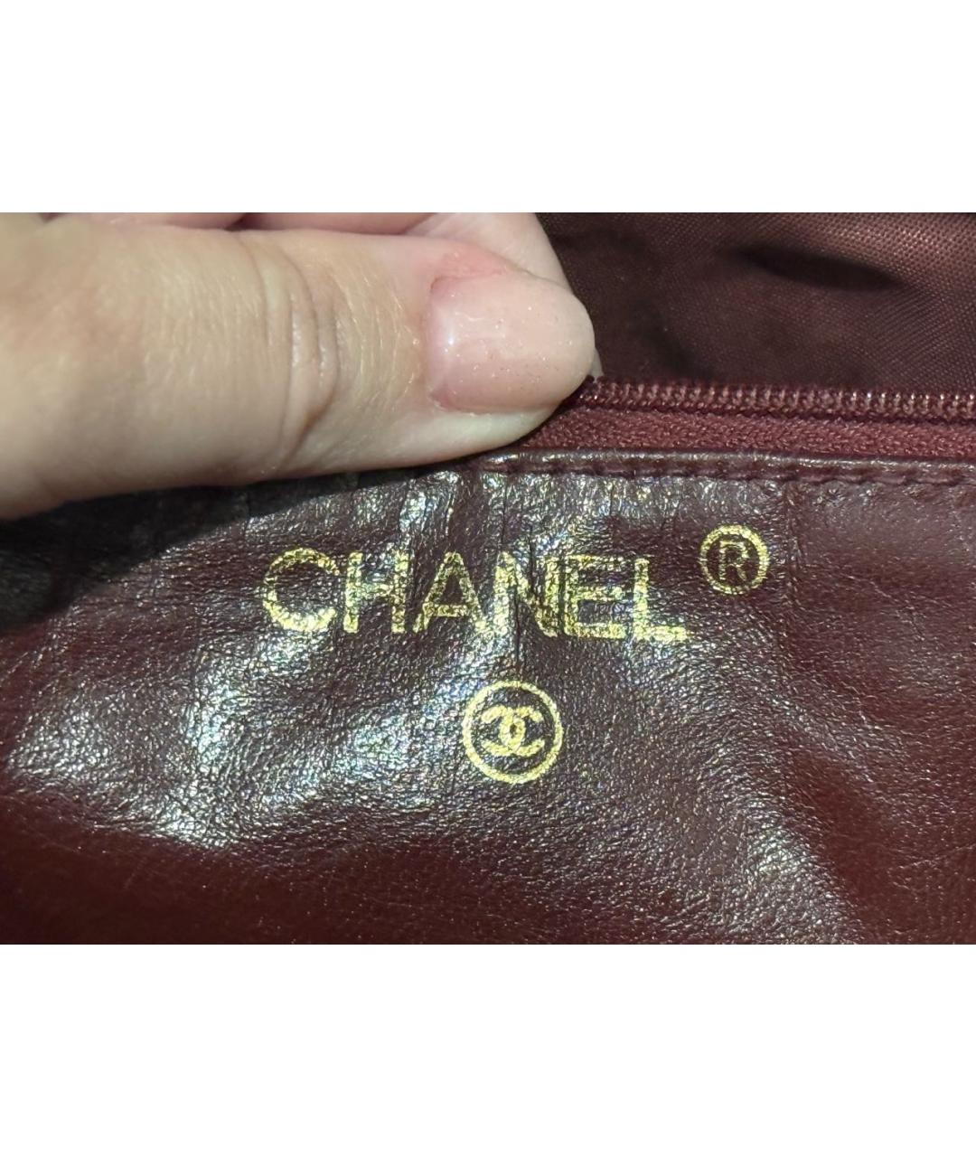 CHANEL Черная кожаная сумка через плечо, фото 6