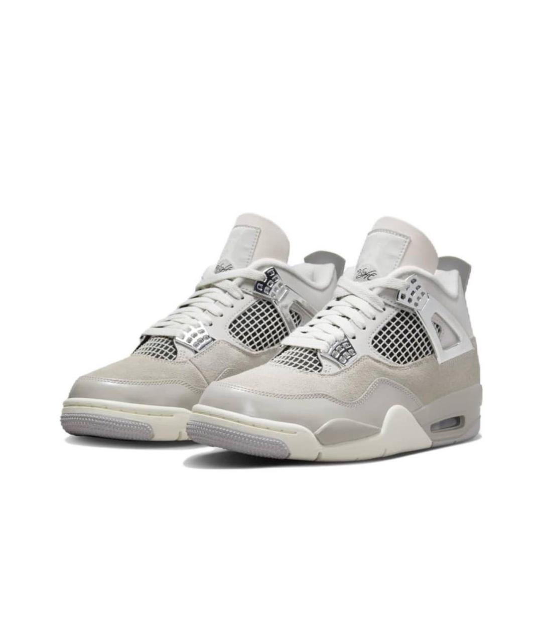 JORDAN Бежевые замшевые кроссовки, фото 2