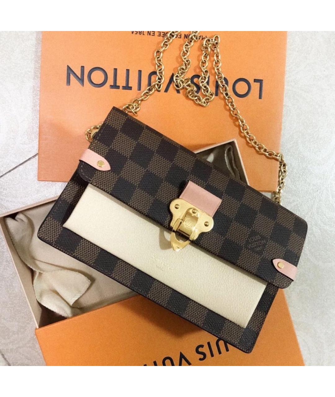 LOUIS VUITTON Коричневая сумка на плечо, фото 2