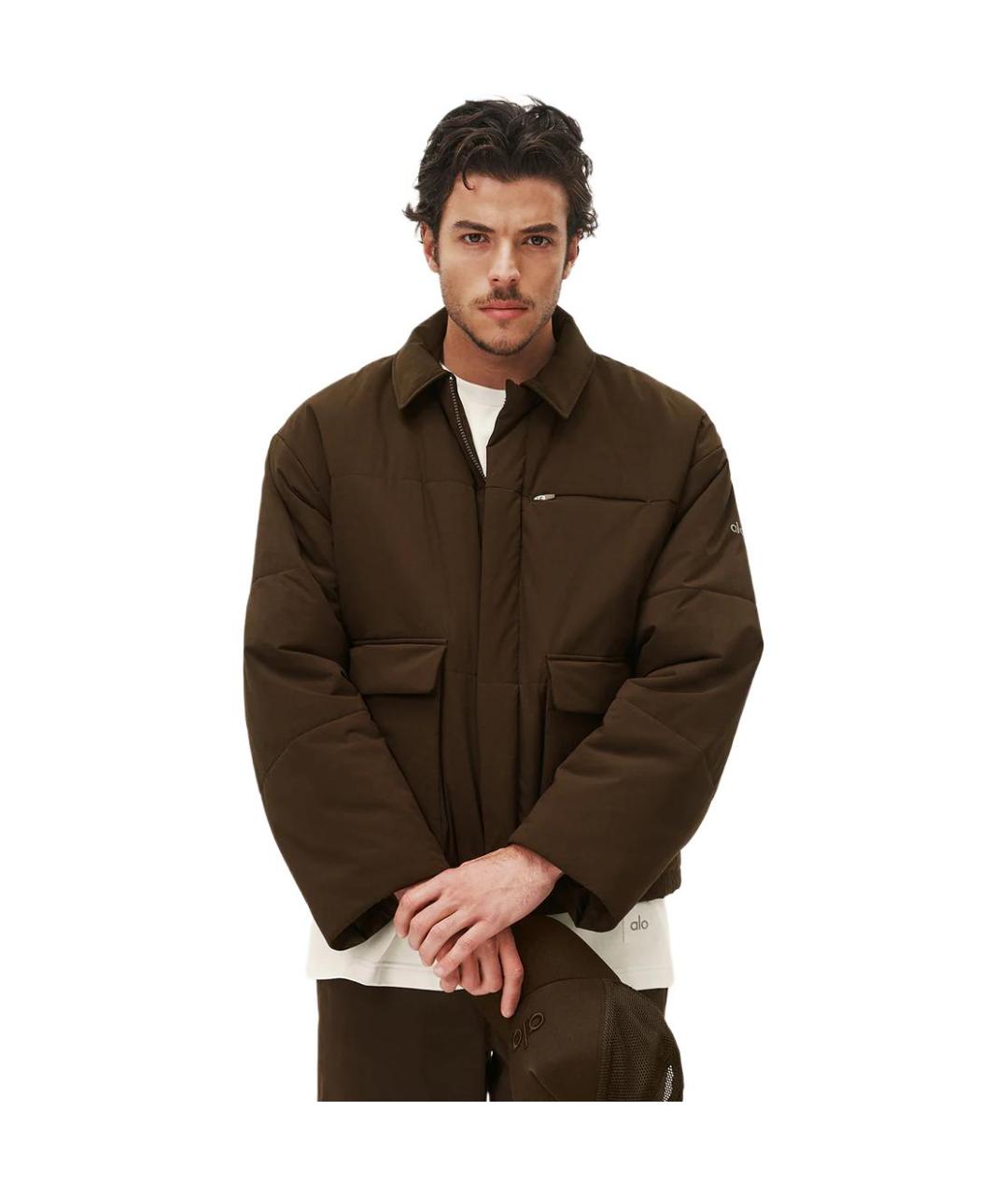 ALO YOGA Коричневый пуховик, фото 3