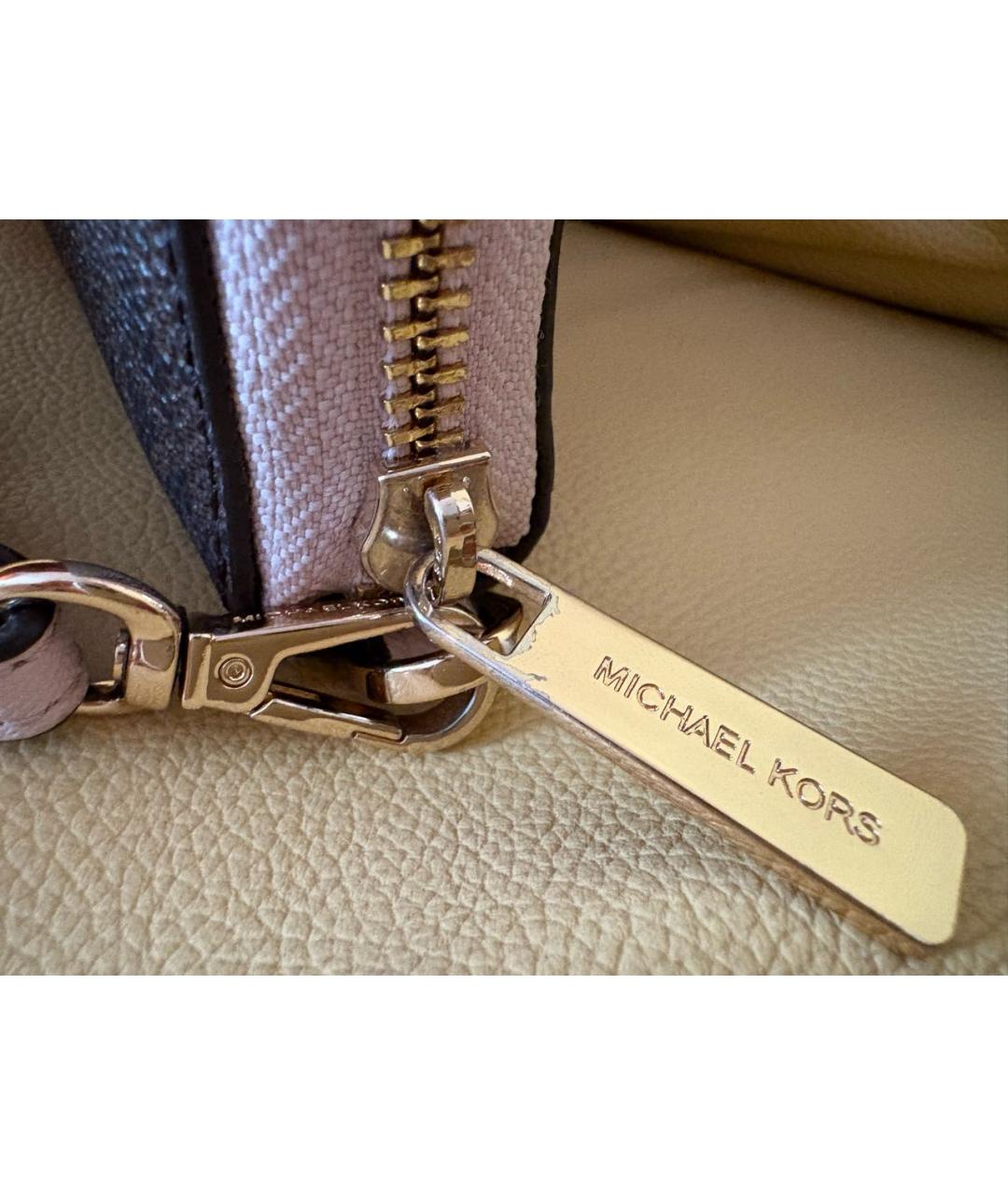 MICHAEL MICHAEL KORS Коричневый кошелек, фото 5