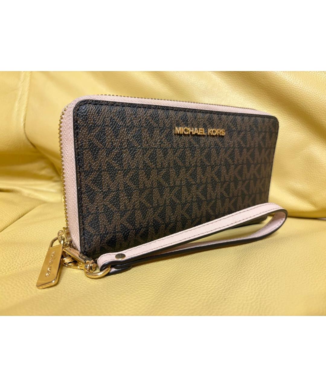 MICHAEL MICHAEL KORS Коричневый кошелек, фото 2