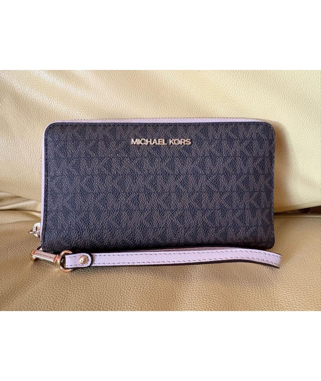 MICHAEL MICHAEL KORS Коричневый кошелек, фото 7