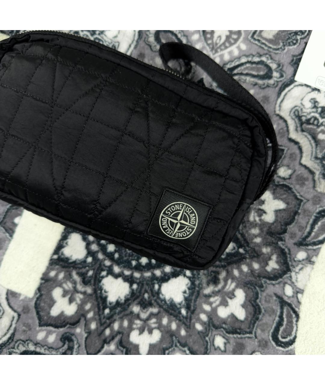 STONE ISLAND Черный кошелек, фото 3