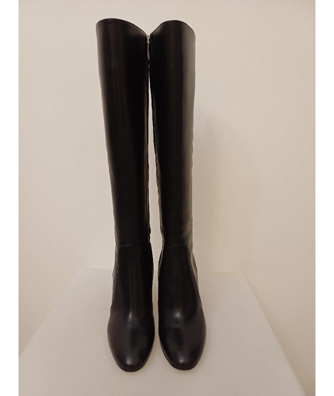 GIANVITO ROSSI Черные кожаные сапоги, фото 7